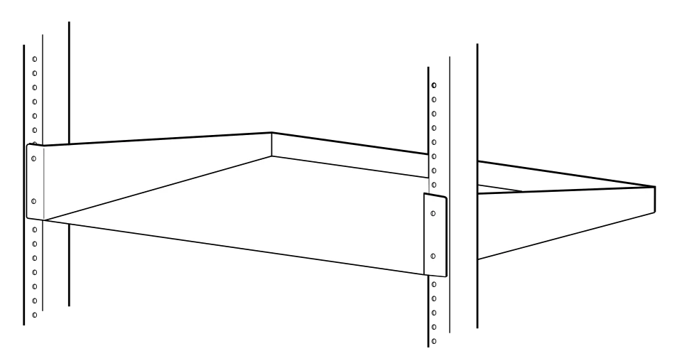 Typical generic 19-inch Rack Shelf